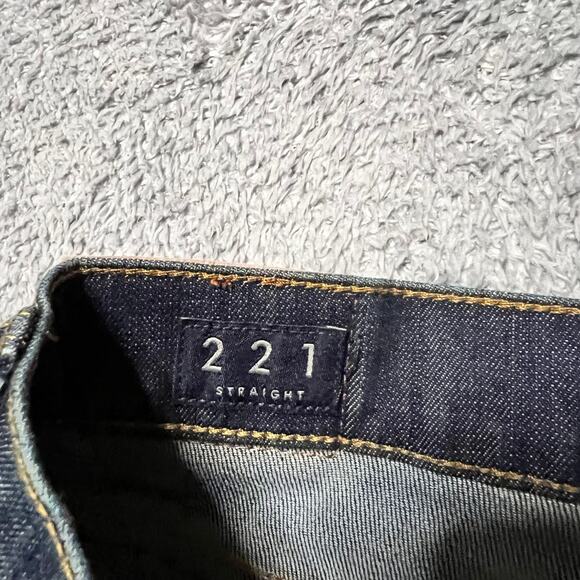 Lucky Jeans Mens 34 x30 Straight 221 Dark Wash Stretch Blue Denim Pants - Picture 6 of 12